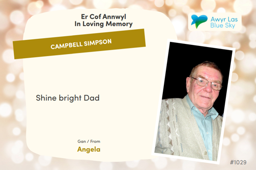 Awyr Las Dedicate a Light - Campbell Simpson