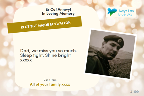 Awyr Las Dedicate a Light - Regt Sgt Major Ian Walton