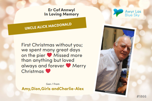 Awyr Las Dedicate a Light - Uncle Alick Macdonald