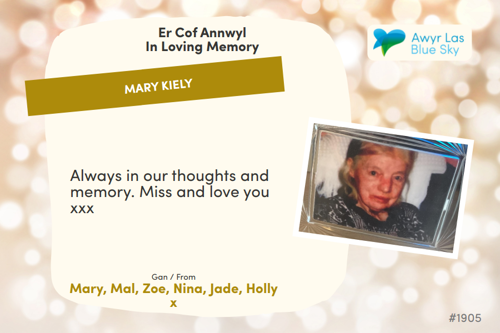 Awyr Las Dedicate a Light - Mary Kiely