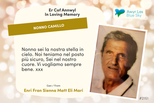 Awyr Las Dedicate a Light - Nonno Camillo